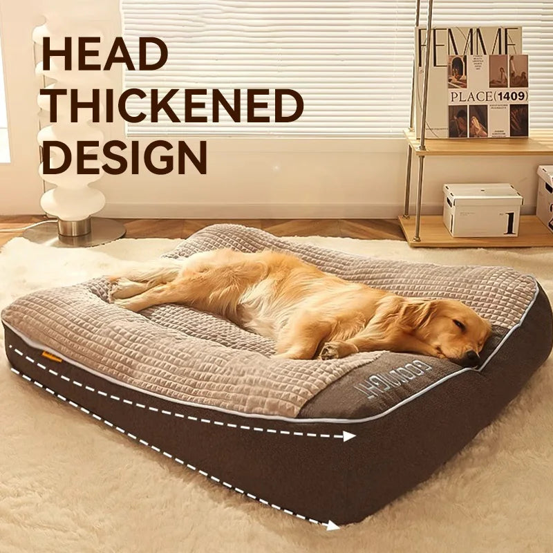 Cama para perro de gran espacio, nido suave y cálido para mascotas, perrera para perros pequeños, medianos y grandes, sofá cama extraíble para mascotas, accesorios para mascotas