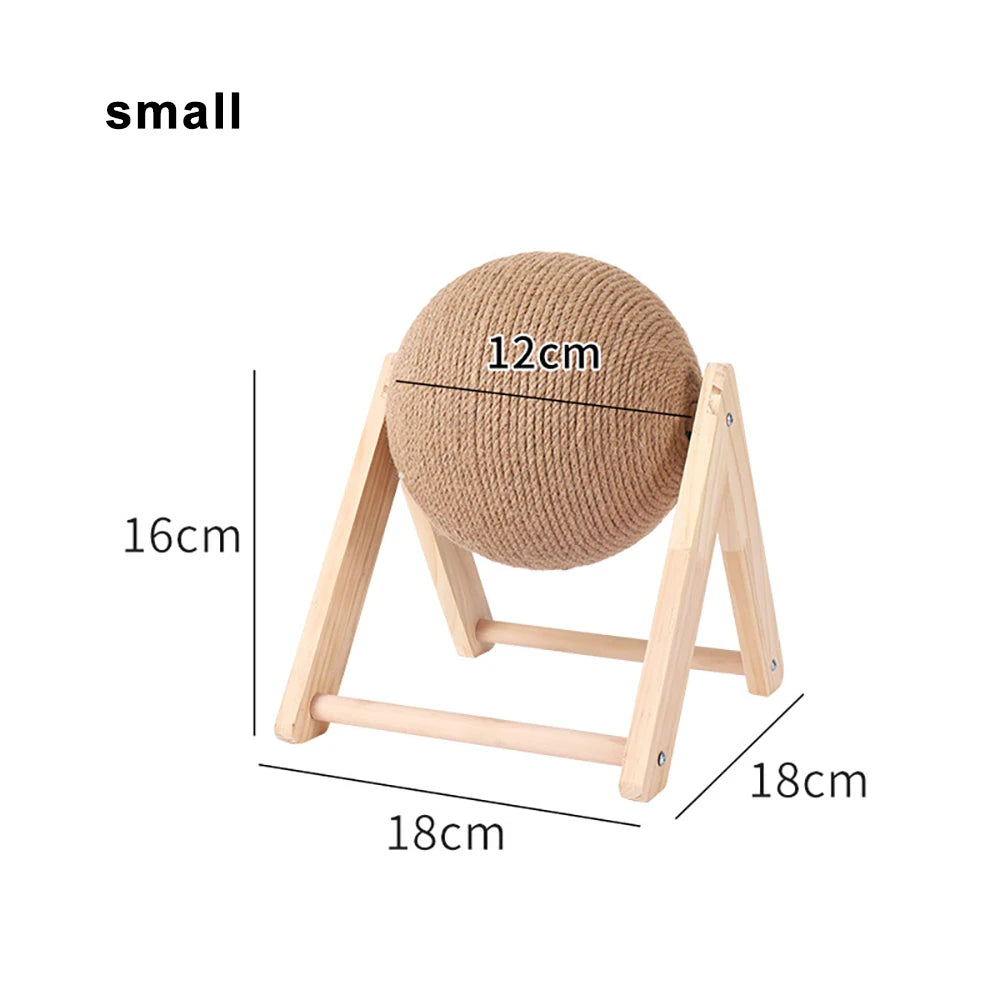 Pelota rascadora para gatos, juguete para gatitos, cuerda de Sisal, tablero de bolas, juguetes con forma de patas, rascador para gatos, suministros de muebles para mascotas resistentes al desgaste