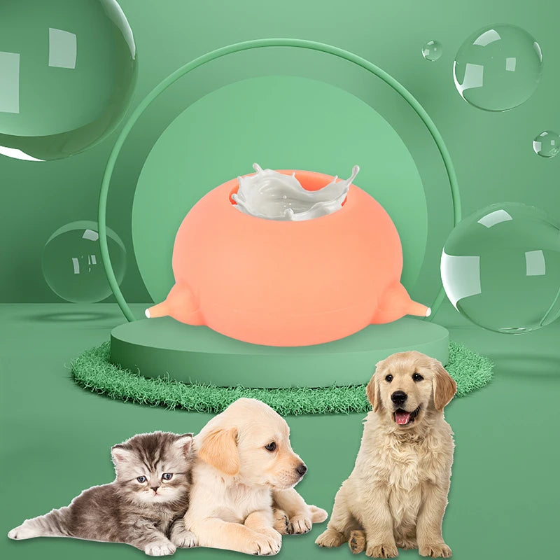 Mangeoire à lait pour animaux de compagnie, mamelon bionique, sûr, sain, de qualité alimentaire, outil d'alimentation en lait en Silicone pour chien, chat, chaton, chiot, bol