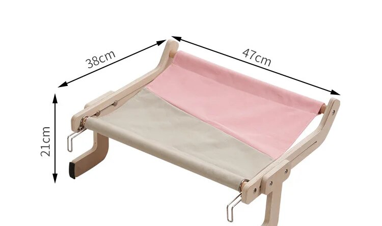 Lit suspendu côté fenêtre pour chat, hamac pour chat, nid de chevet, rebord de fenêtre, lit pour animaux de compagnie, quatre saisons, universel