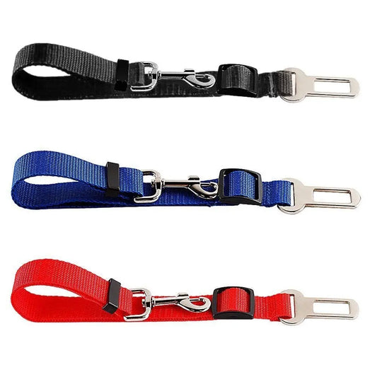 Ceinture de sécurité pour chien et chat, 1 pièce, harnais réglable, ceinture de sécurité pour petits et moyens chiens, fournitures de voyage pour animaux de compagnie