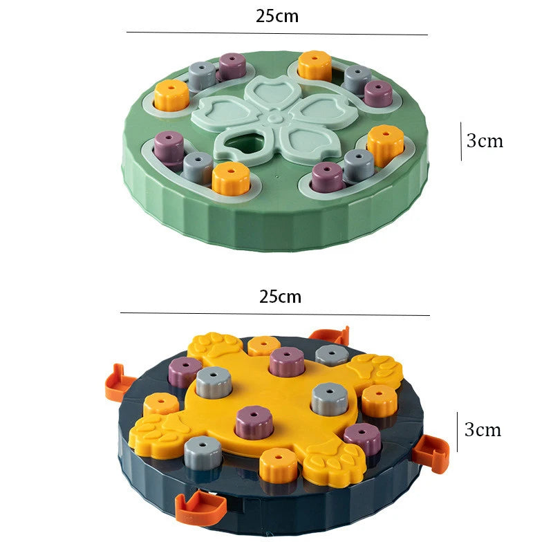 Jouets Puzzle pour chien, gamelle interactive pour ingestion lente, augmentation du qi du chiot, distributeur de nourriture, manger lentement, bol antidérapant, jeu d'entraînement pour animaux de compagnie, chat et chien