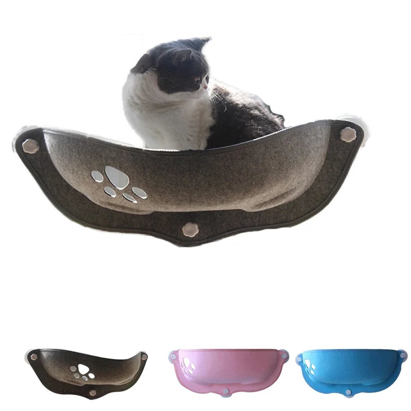 Cat Window Hammock With Strong Suction Cups Pet Kitty Hanging Sleeping Bed Storage For Pet Warm Ferret Cage Sunny Seat Beds