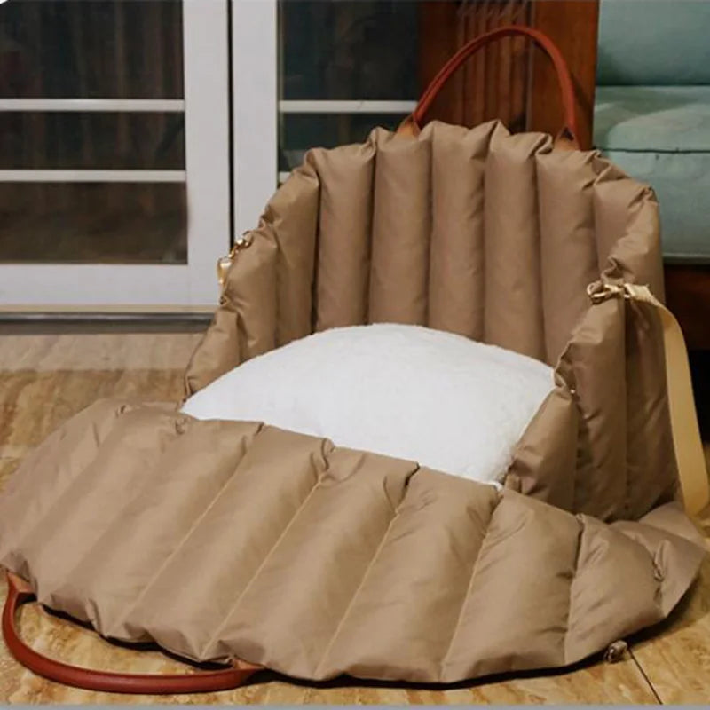 Portable Pet Litter Dog Sleeping Bag Winter Dog Pad Car Travel Dual-Use Warm Dog Bag Puppy Chihuahua Oxford Cloth Dog