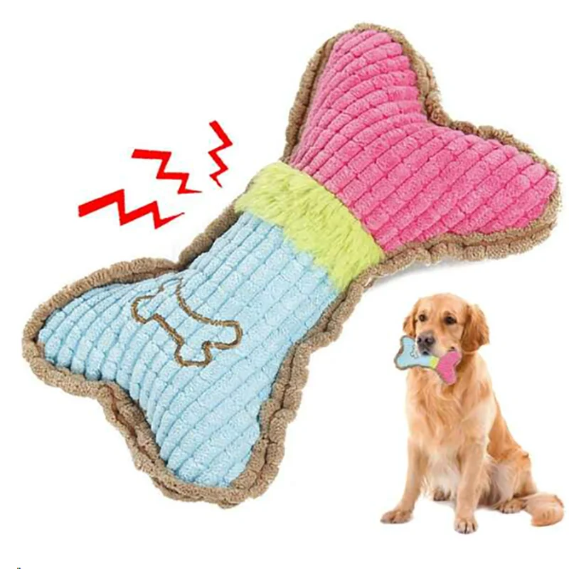 1pc jouets grinçants pour chiens, jouet à mâcher en peluche pour chiens de petite et moyenne race, dentition à mâcher, cadeaux d'anniversaire interactifs agressifs