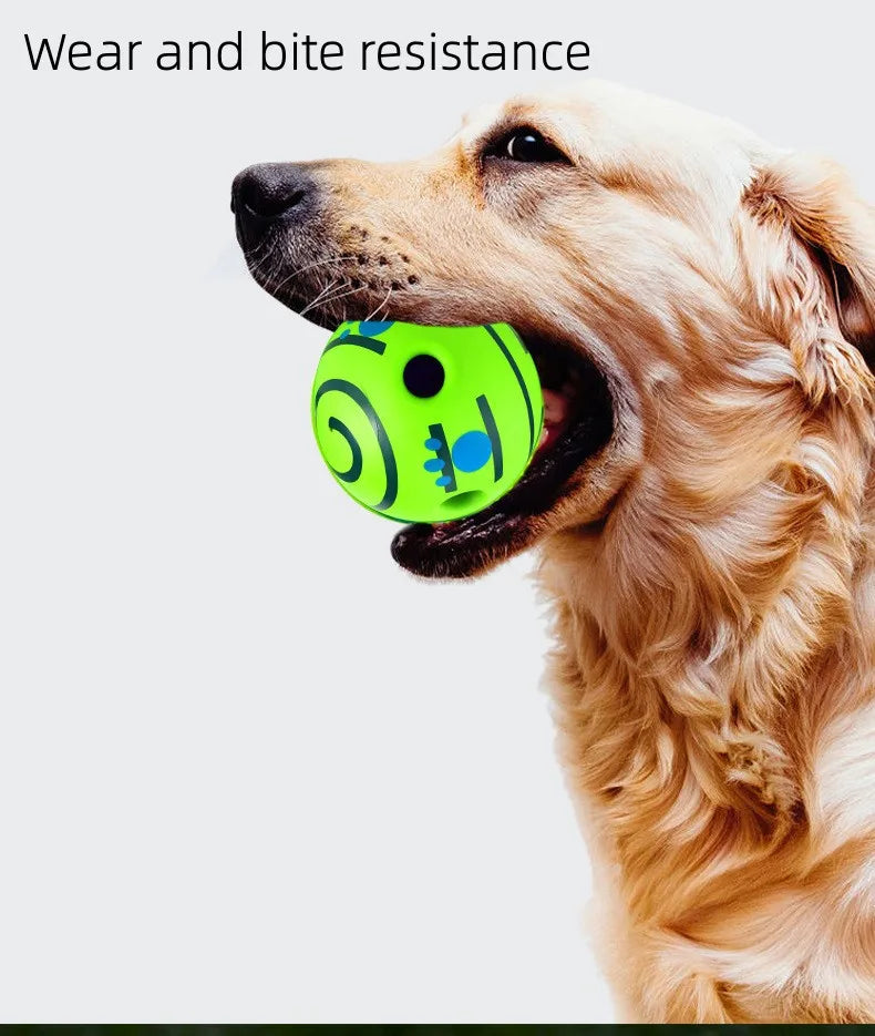 Juguete para mascotas, perro de juguete autocurativo, juguete para perros, Bola de sonido risueña, pelota para masticar, molares rodantes para aliviar el aburrimiento