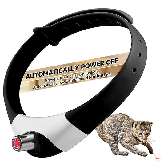 Juguetes para Gato inteligente para mascotas, Collar láser para gatos, Collar con puntero láser recargable por USB, juguete para hacer ejercicio, mascotas interactivas