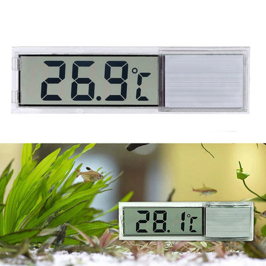 Thermomètre d'aquarium étanche 3D numérique LCD électronique température du réservoir de poisson poisson tortue compteur de température décoration d'aquarium