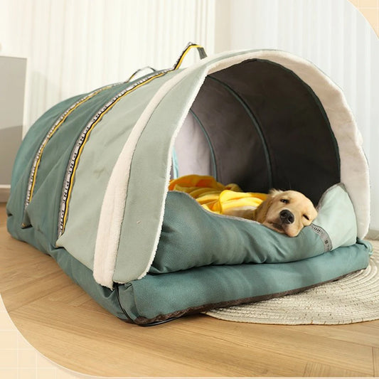 Cubierta superior para cama de Perro, techo de gran tamaño, extensión, colchón extraíble, Jumbo, plegable, entrada, nido, cúpula, Perros de interior