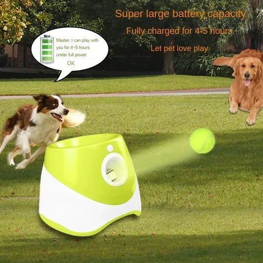 Lanzador automático de bolas para mascotas, lanzador de bolas de catapulta para perros, juguete para Bulldog, máquina de tenis, lanzamiento automático para mascotas