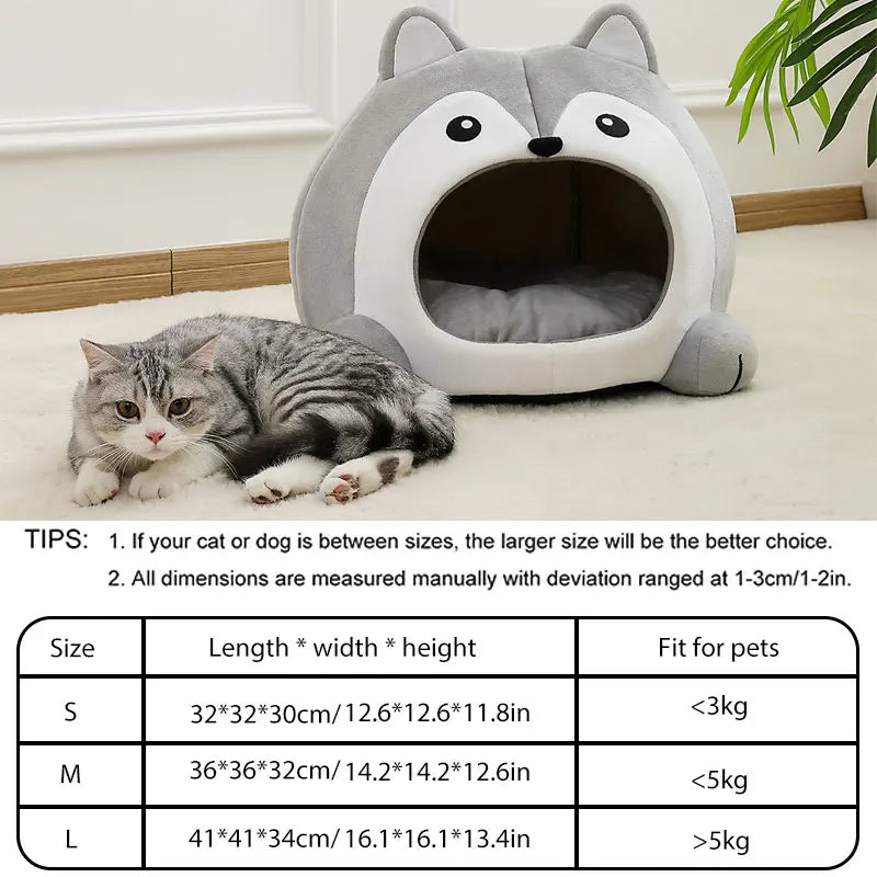 Very Soft Cat Bed Pet Basket Cat House Sofa Small Dog Lounger Cushion Kittens Cave Puppy Mat House Tent Bed Supplies For Cats