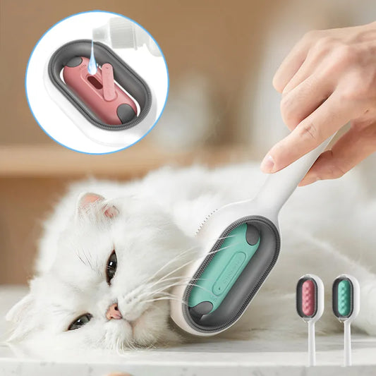 Brosse de toilettage 4 en 1 pour animaux de compagnie, peigne dissolvant de Massage pour chat et chien, fournitures générales avec réservoir d'eau, produits pour animaux de compagnie, accessoires