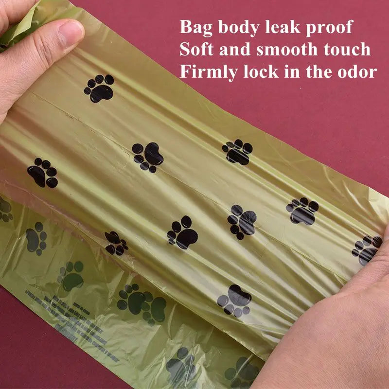 Bolsa de basura Biodegradable para mascotas, 1/42 rollos, bolsas para excrementos de perro, Bolsa para popó perfumada a granel, bolsas de desechos degradables para gatos, dispensador de excrementos de perro