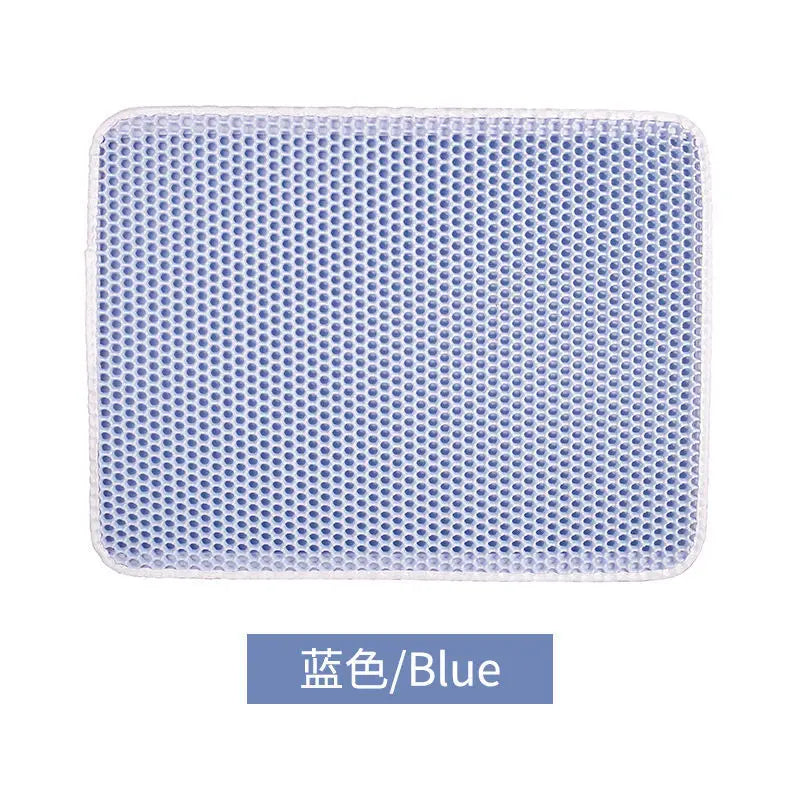 Breathable Cat Litter Mat Double Strainer Anti-flaking Absorbent Deodorant Anti-splash Cat Toilet Mat Cat Scratching Mat