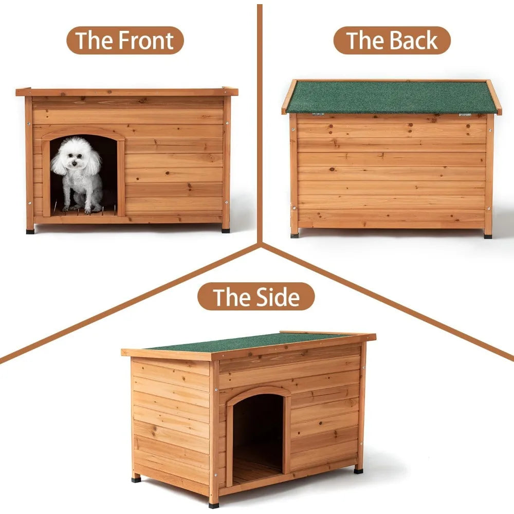 Wooden Dog House for Small Medium Large Sized Dogs Pet Cage Supplies Products Home Garden