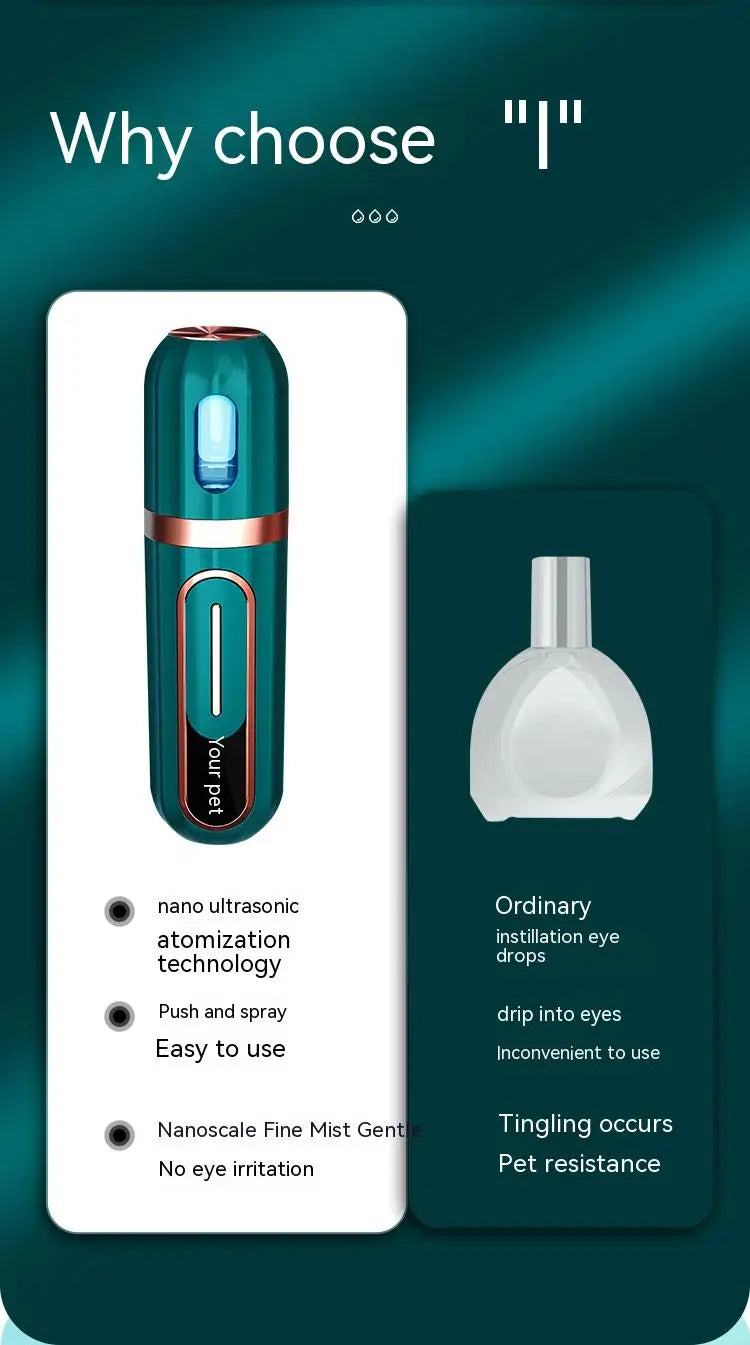 Pet Eye Tear Stain Remover Pet Health Care Usb Rechargeable Ultrasonic Atomizer Dog Grooming Dog Accessories Cat Accessories