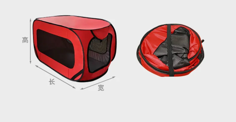 Cage d'extérieur pliable et Portable pour chien, coffre de voiture pour animaux de compagnie, transporteur respirant, tente pour chat, voyage pour chiot, Camping, sac de maison pour chien