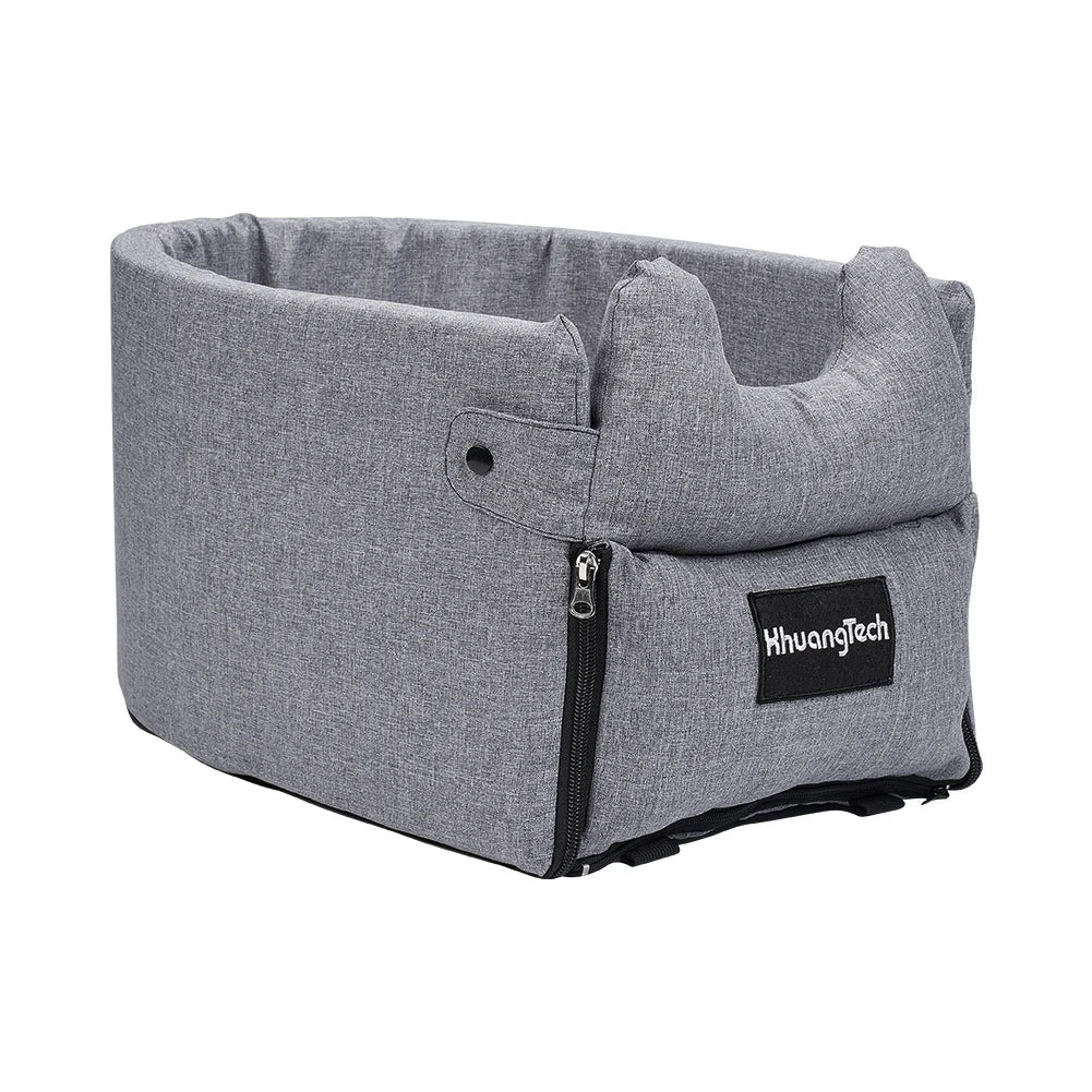 Portable Dog Car Seat Central Control Nonslip Pet Carriers Safe Armrest Box Booster Kennel Tote Cage For Puppy Dog Cat Travel Bag