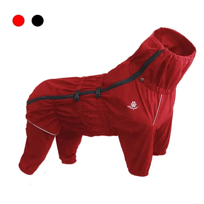 Abrigo para perros, chaqueta para exteriores, impermeable, ropa cálida de invierno, mono grande, impermeable reflectante para perros medianos y grandes