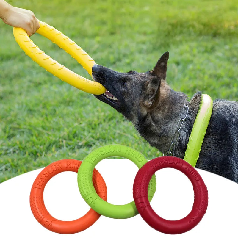 Juguetes para perros, disco volador para mascotas, anillo de entrenamiento, extractor antimordida, suministros interactivos flotantes, juguetes para perros, masticación agresiva