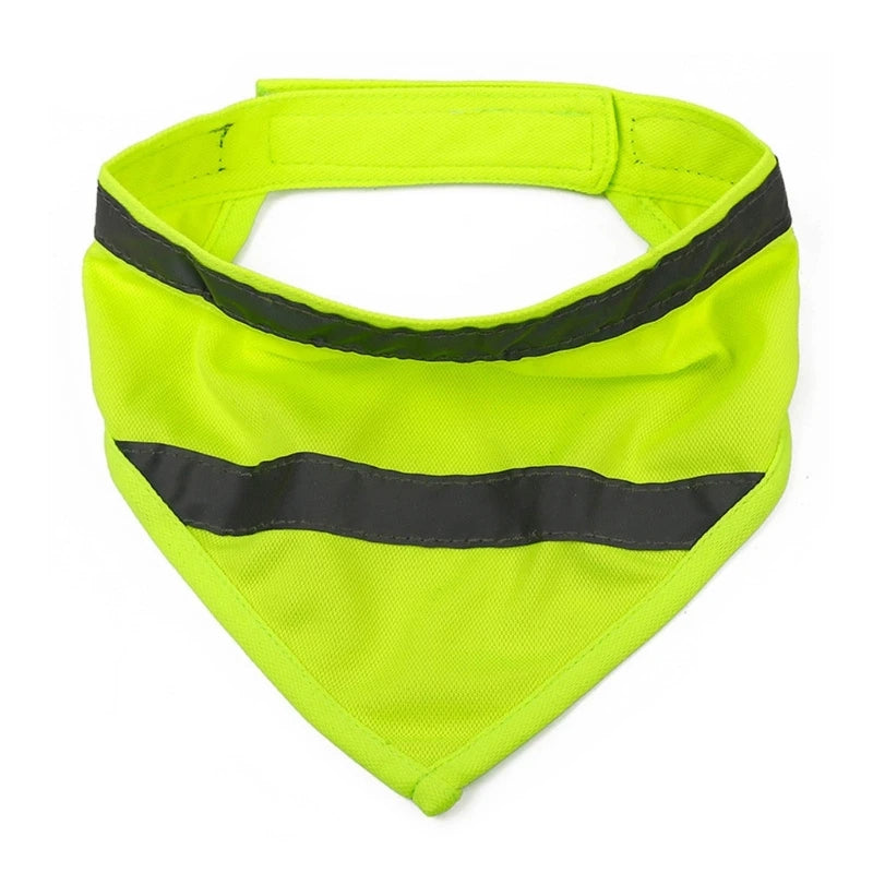 Bandanas para perros, babero reflectante, bufanda, cuello, accesorios para paseos nocturnos, camping