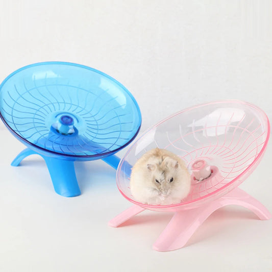 Soucoupe volante pour Hamster, couleur aléatoire, 1 pièce, exercice, roue d'écureuil, souris, disque de course, jouet pour Rat, accessoires pour petits animaux