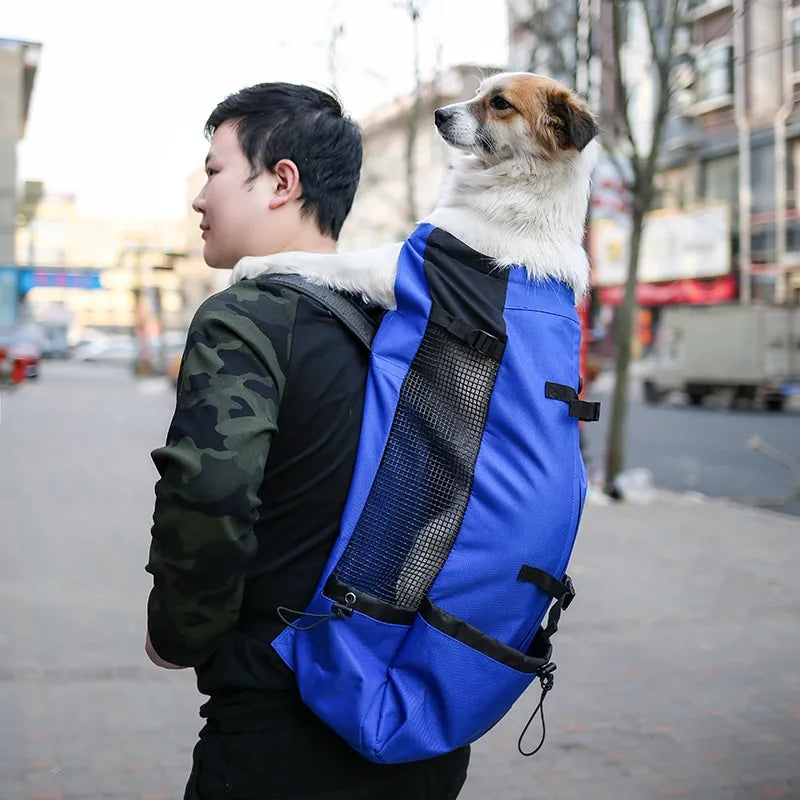 Outdoor Travel Puppy Medium Dog Backpack for Small Dogs Breathable Walking French Bulldog Carrier Bags Pet Supplies