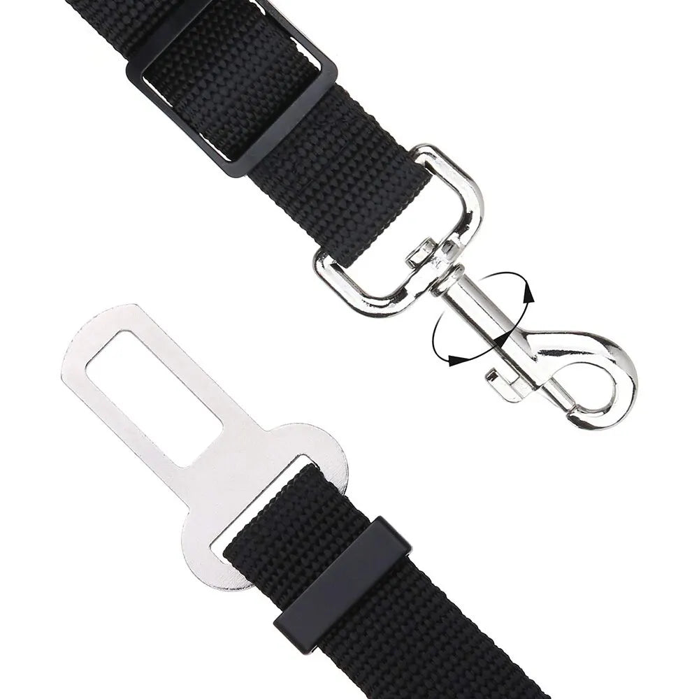 Ceinture de sécurité pour chien et chat, 1 pièce, harnais réglable, ceinture de sécurité pour petits et moyens chiens, fournitures de voyage pour animaux de compagnie