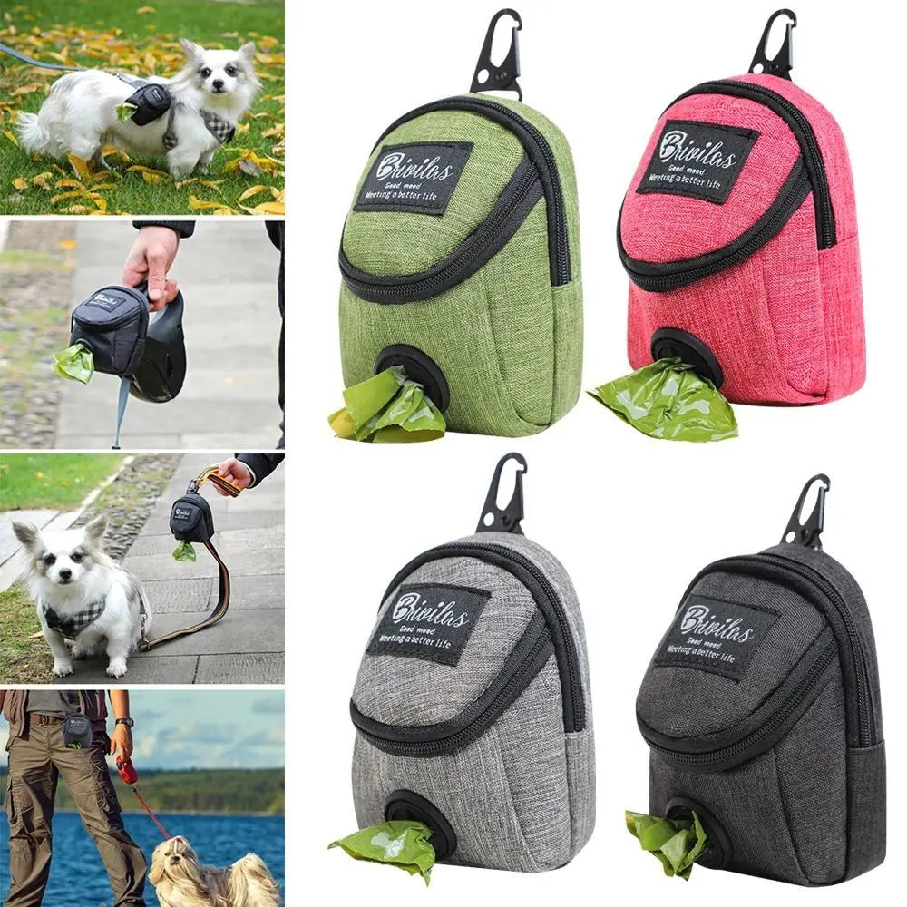 Sac de friandises Portable d'entraînement pour chien, pochette de friandises en plein air pour chien, sac de récompense de collation pour chiot, sac de merde pour chien, distributeur d'accessoires pour animaux de compagnie