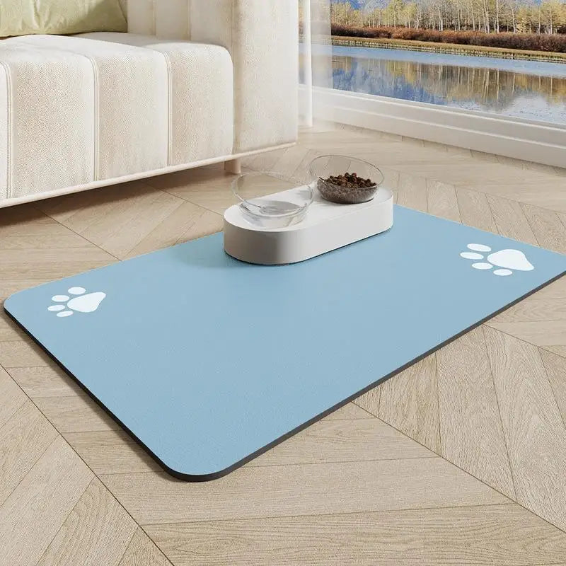 Tapis d'alimentation pour animaux de compagnie-tapis absorbant pour chien pour bol de nourriture et d'eau-pas de taches tapis de distributeur d'eau pour chien à séchage rapide chien animal de compagnie