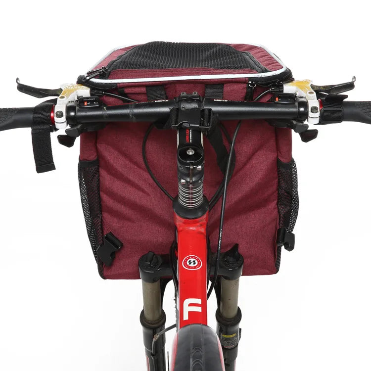 Bolsa transpirable para transportar excrementos de perros y mascotas, funda para asiento de bicicleta, mochila de viaje para mascotas, perros pequeños, medianos y gatos