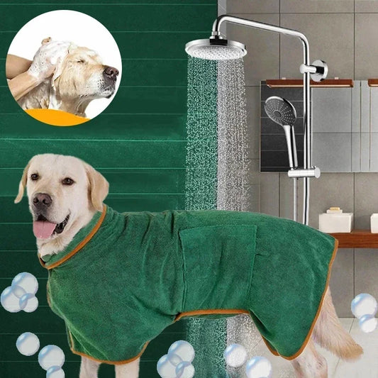 Albornoz para perros, abrigo de secado para mascotas, ropa de microfibra, toalla de playa absorbente para perros grandes, medianos y pequeños, accesorios para perros de secado rápido