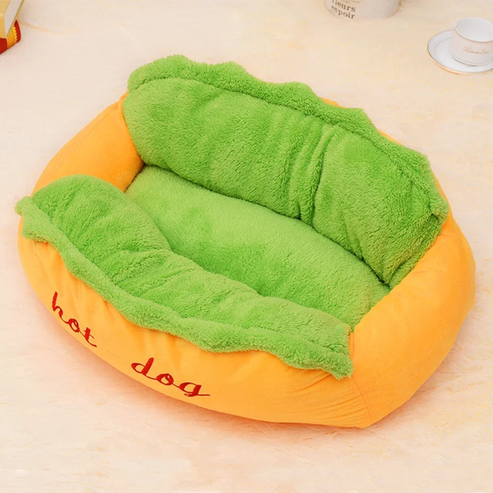 Cama para mascotas, casa para perros calientes, tumbona, perrera, estera de fibra suave, perro, cachorro, cálido, extraíble, lavable, Waterlon para gatos