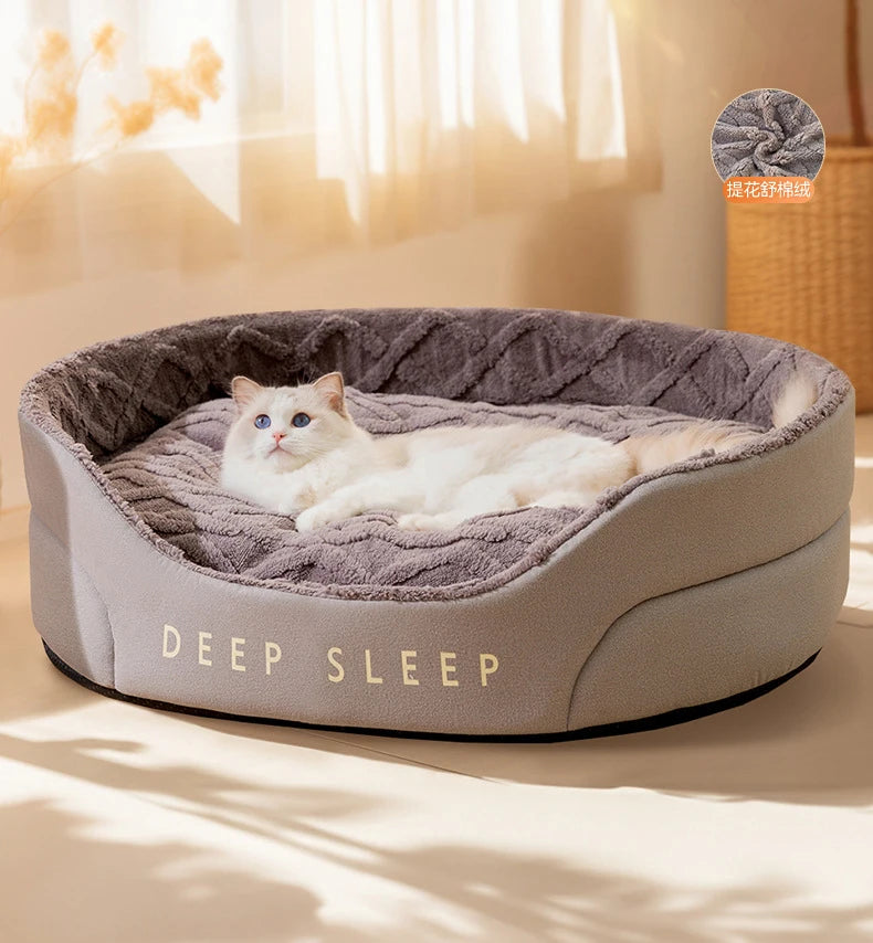 Big Bed Pet Sleeping Bed Large Dogs Pet Items Pet Medium Warm Cushion Mat Supplies Kennel Products Home Garden