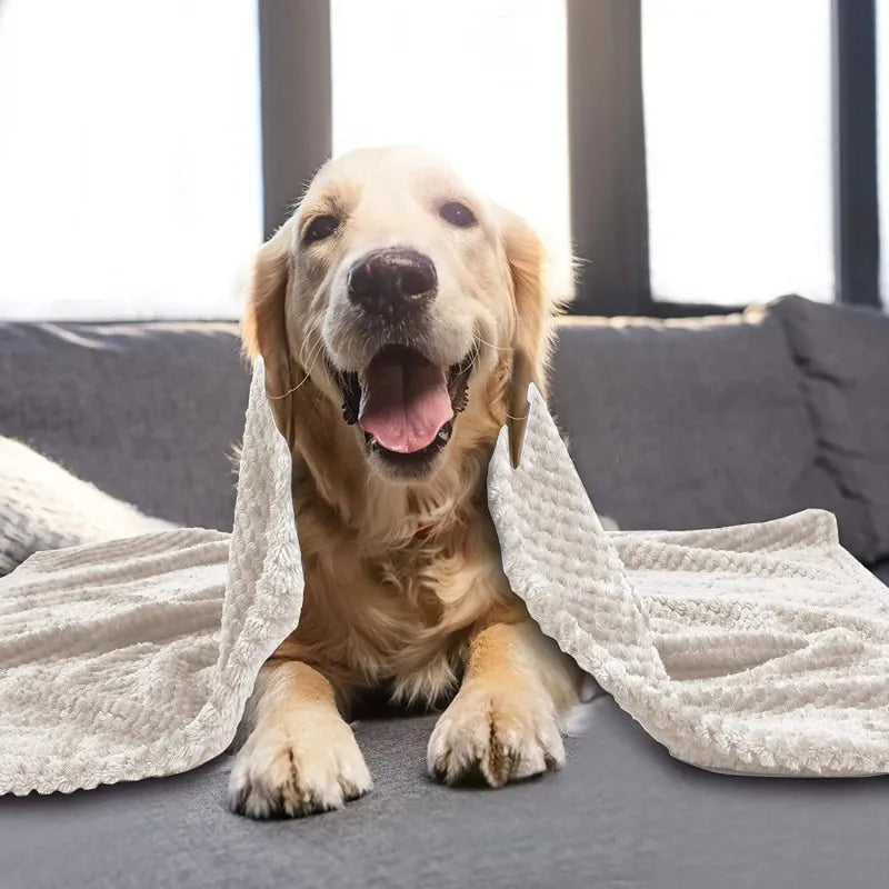 Mantas suaves y cálidas y peludas para cachorros, perros pequeños, medianos y grandes, mantas de felpa de lana para gatitos y gatos para cama, sofá, suministro de manta