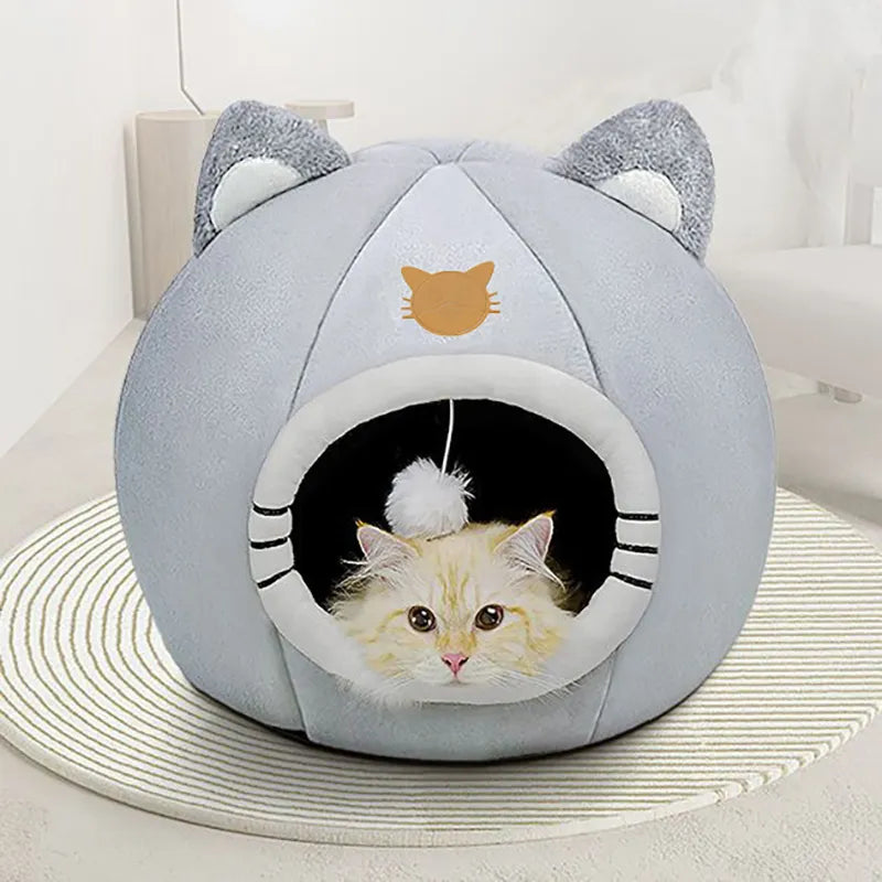 Puppy House Dogs Kennel Baby Nest Cat Hiding Litter Anti-Slip Winter Warmth All Seasons Supplies Sleeping Pet Beds