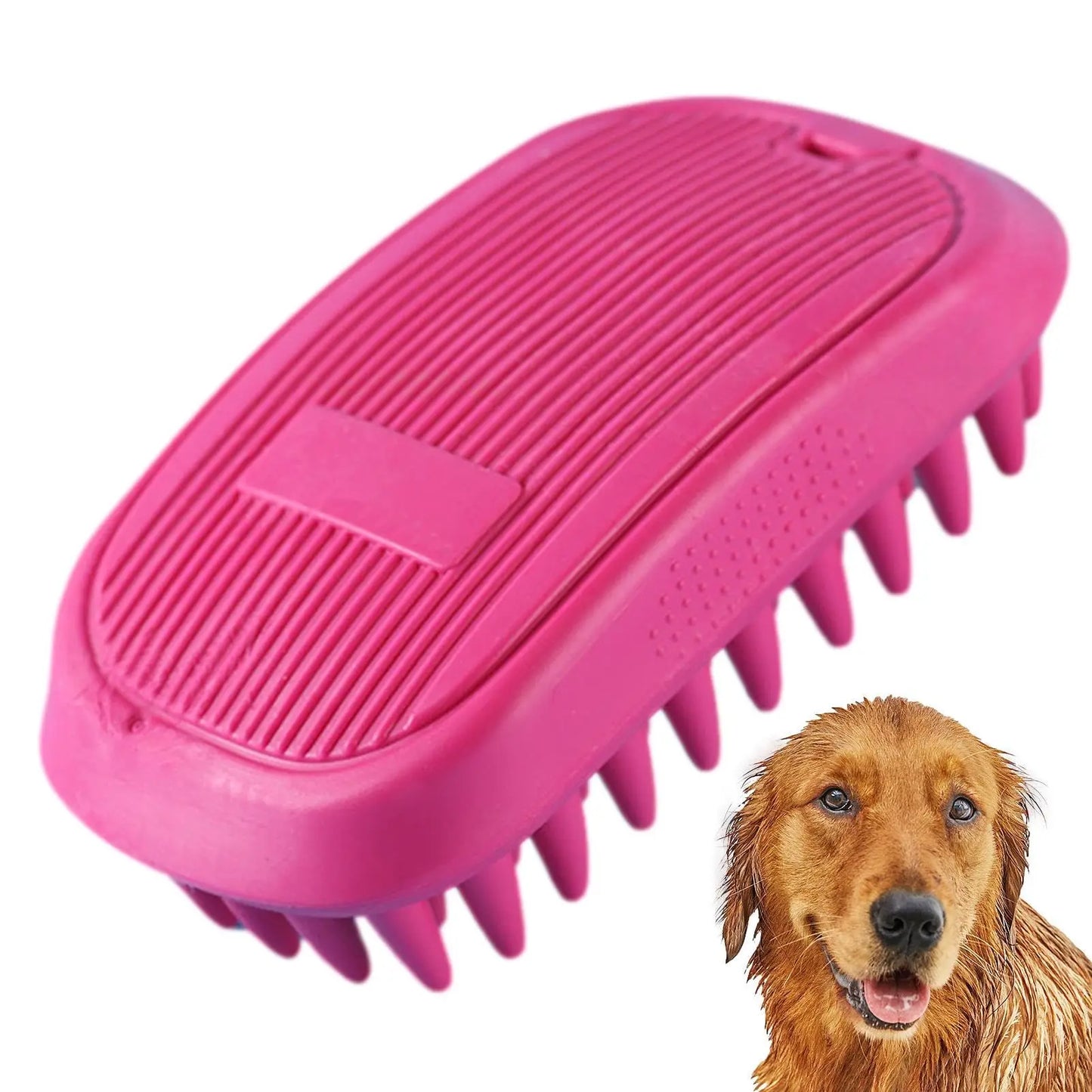 Herramienta de aseo de cerdas suaves, cepillo de baño suave para mascotas, peine de masaje para mascotas, accesorios de baño para perros, herramienta de masaje para el cuidado de mascotas