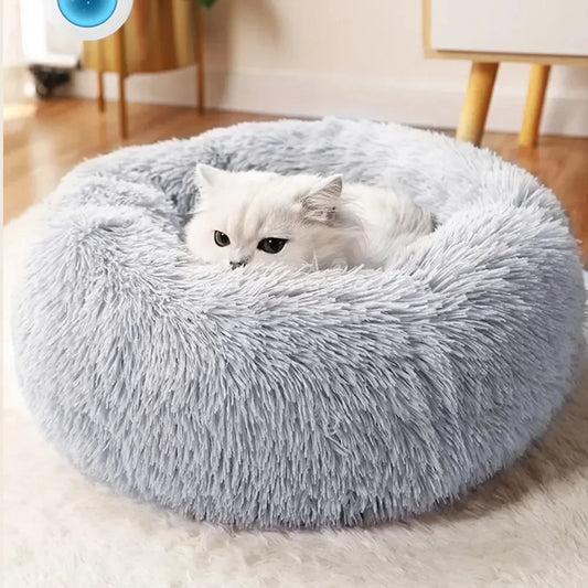 Super chat lit chaud dormir chat nid doux longue peluche meilleur animal de compagnie chien lit pour chiens panier coussin chat lit chat tapis animaux dormir