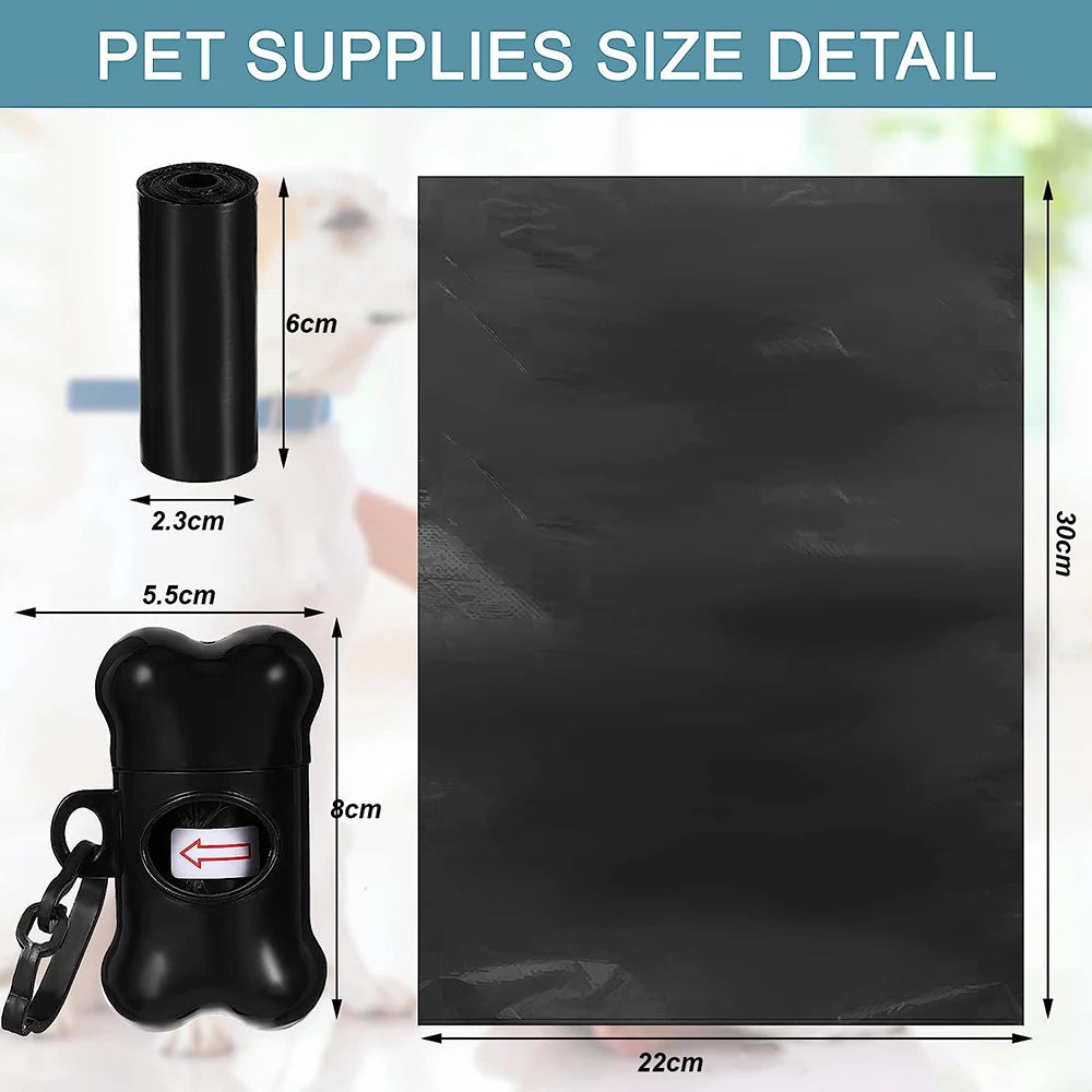 Bolsas para excrementos de perros, suministros para mascotas, bolsas para excrementos de perros con dispensador de 3 uds, bolsas para excrementos de mascotas a granel para perrito, cachorro, caminar y viajar al aire libre