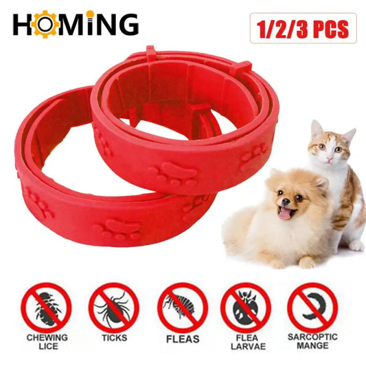 Colliers vétérinaires Anti-puces et tiques pour chiens et chats, 2/3 pièces, collier antiparasitaire pour grands et petits chiens, produits