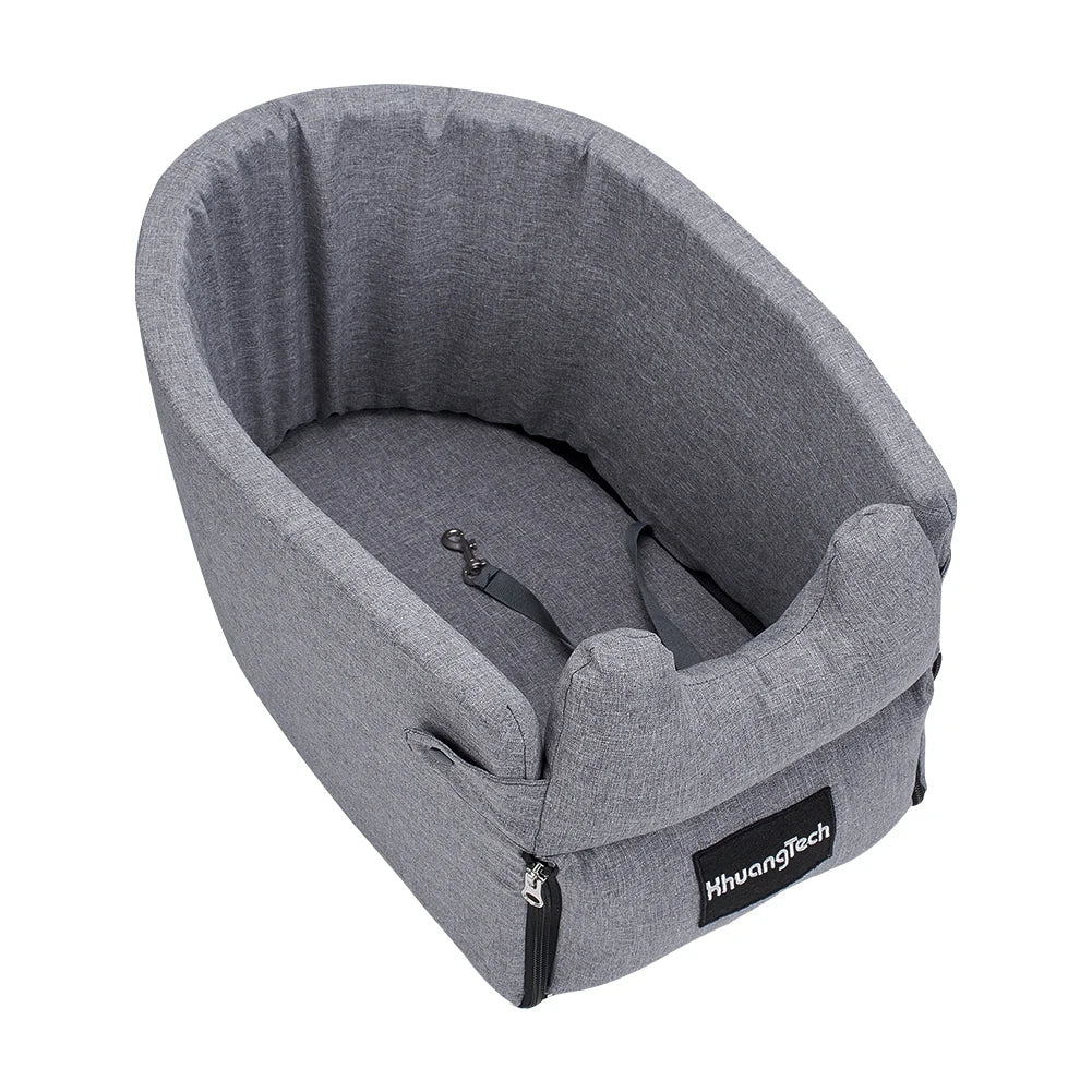 Portable Dog Car Seat Central Control Nonslip Pet Carriers Safe Armrest Box Booster Kennel Tote Cage For Puppy Dog Cat Travel Bag