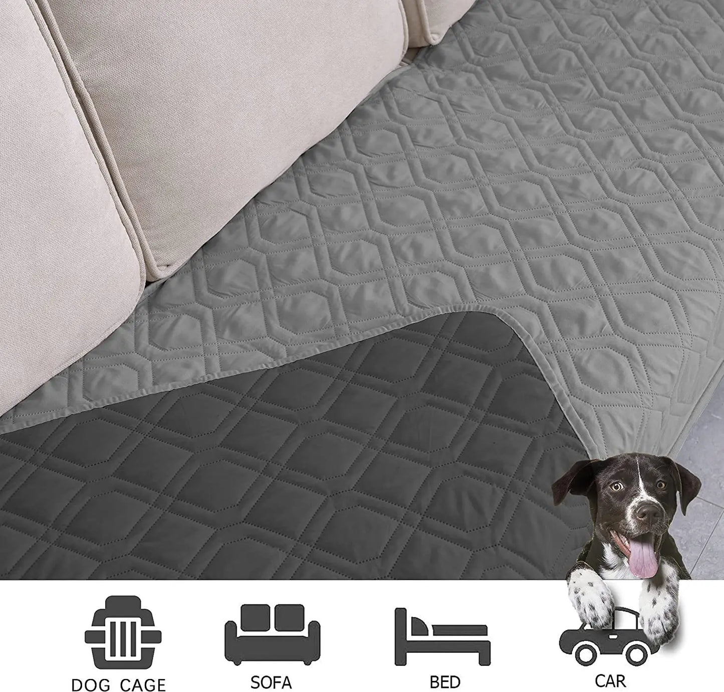 Funda impermeable antideslizante para cama de perro y manta para mascotas, sofá, cama para mascotas, protectores de colchón para incontinencia de coche, funda para sofá