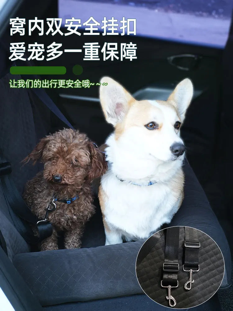 Transportín para perros, funda para asiento de coche, cama, bolsa para cachorros y gatos, hamaca plegable de viaje para coche, cesta para perros, transportadores para mascotas