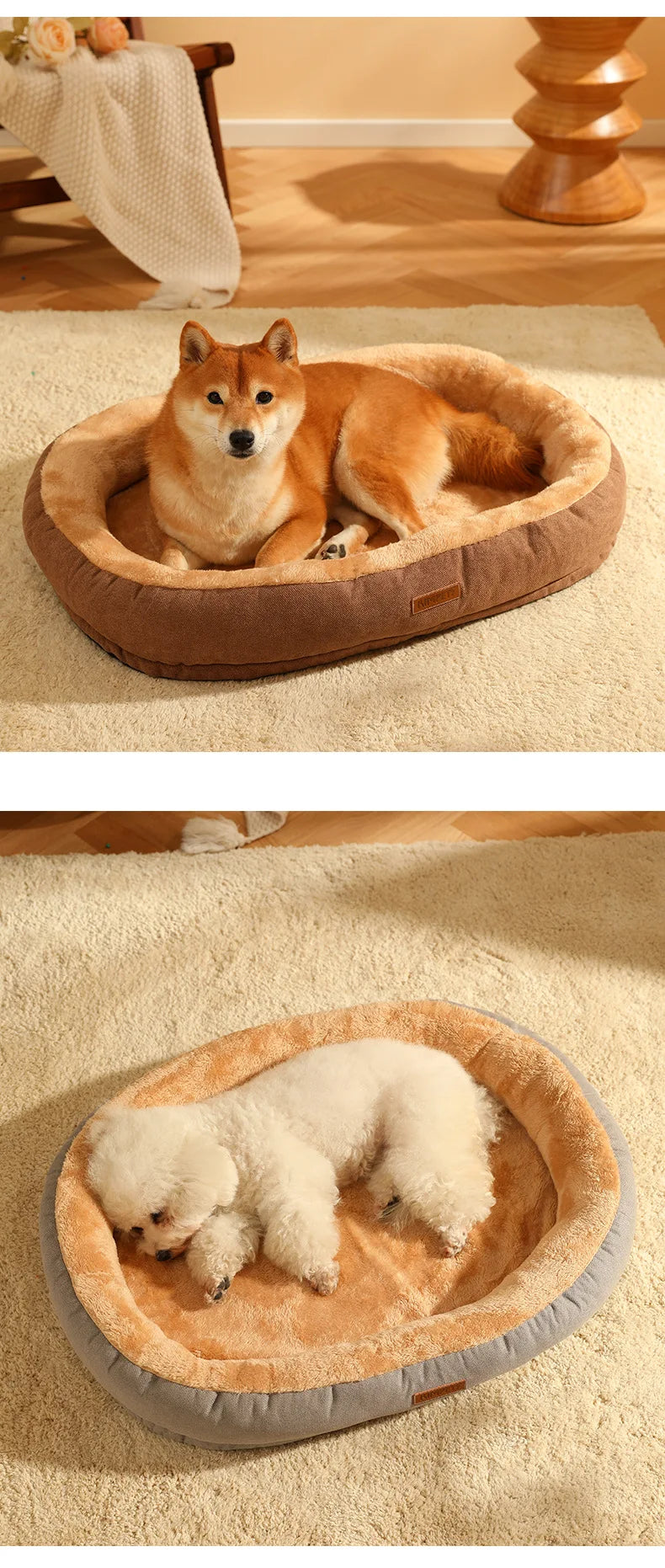 Hiver chaud chien lit chenil chat maison dormir citrouille chiot coussin tapis chat maison pour chats Cama Gato