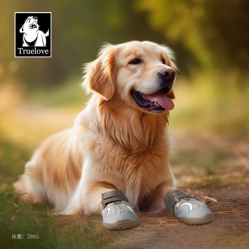 Breathable Dog Shoes with TPR Sole Flexible Protectable Soft Outsole Classic Outdoor Dog Boots All Breed 4Pcs  Clothes Fashion Style