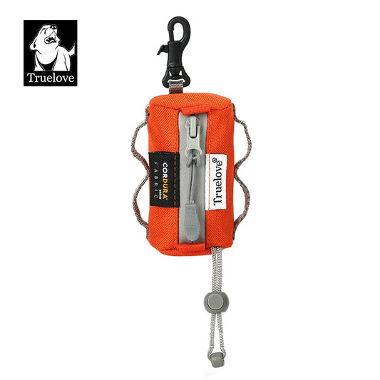 Dispensador pequeño ajustable para perros y mascotas, soporte para excrementos caninos con mosquetón, adecuado para todas las correas para perros, accesorios para caminar