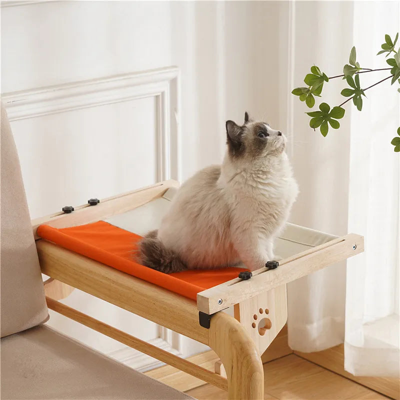 Lit suspendu côté fenêtre pour chat, hamac pour chat, nid de chevet, rebord de fenêtre, lit pour animaux de compagnie, quatre saisons, universel