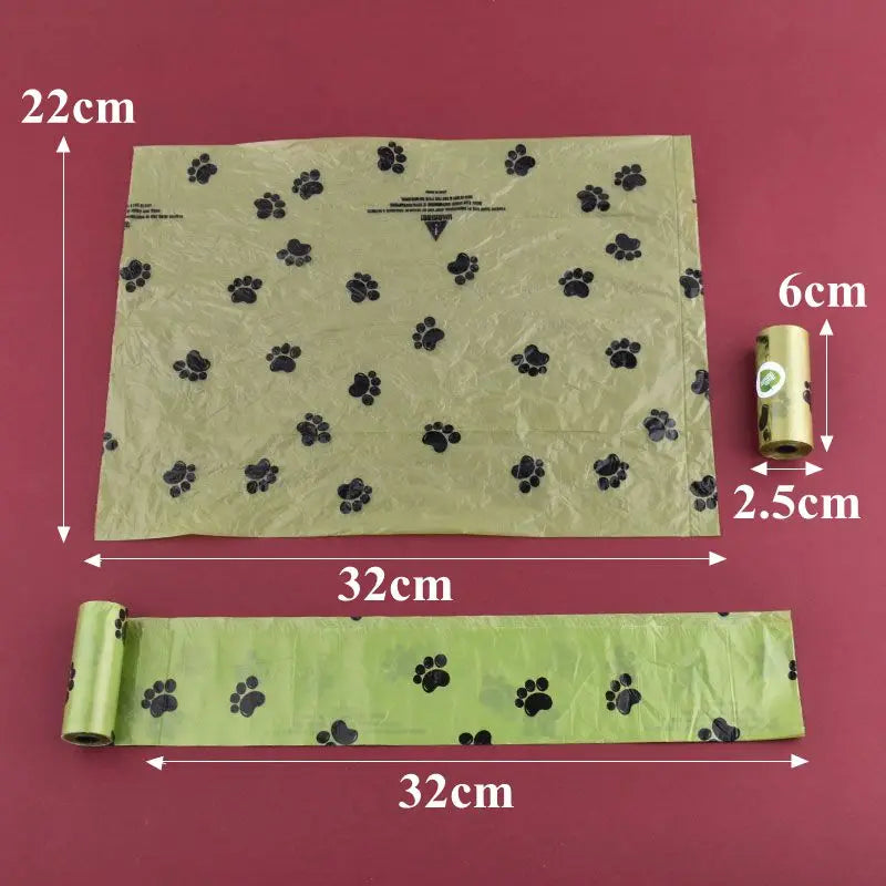 Sac poubelle biodégradable pour animaux de compagnie, 1/42 rouleaux, sacs de merde pour chien, sac de merde parfumé en vrac, sacs de déchets dégradables pour chat, distributeur de merde pour chien