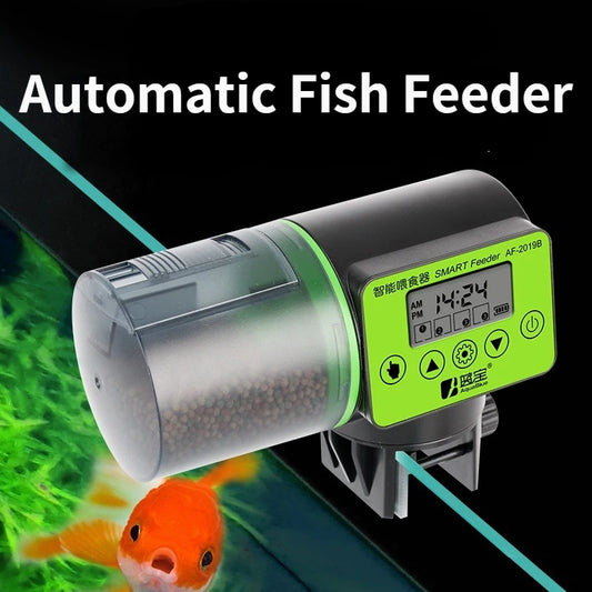 Alimentador automático de tanque de peces, alimentador automático de sincronización inteligente, alimentador de peces dorados para acuario, alimentador de acuario de peces de gran capacidad