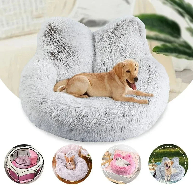 Cama de Gato de felpa súper suave, estera cálida de invierno, cojín para perro, alfombrillas para dormir para gatos, Nesk, perrera para cachorros, cama para mascotas, sofá, colchón